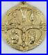 Antique-16K-Gold-Round-FOUR-WAY-CROSS-MEDAL-Pendant-12-4-grams-01-oos