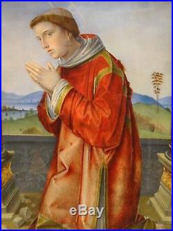 Antique 16th Century Italian Renaissance Style St Stephen Old Master Painting