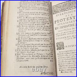 Antique 1740 Warnings to Protestants letters of Pierre Jurieu by Jacques-Bénigne