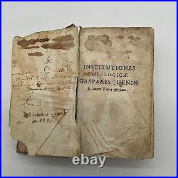 Antique-1746- Religious Theology Seminars- By Gaspare Juenin- Latin- Vol 1