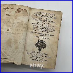 Antique-1746- Religious Theology Seminars- By Gaspare Juenin- Latin- Vol 1