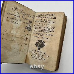 Antique-1746- Religious Theology Seminars- By Gaspare Juenin- Latin- Vol 6