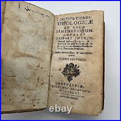 Antique-1746- Religious Theology Seminars- By Gaspare Juenin- Latin- Vol 7