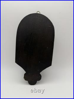 Antique 1800's Wooden Mexican'Retablo' Religious Hanging