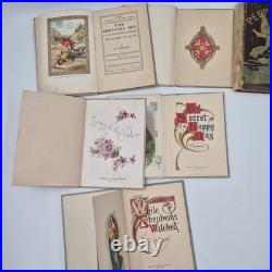 Antique 1800s 1900s Catholic 6 Book Lot Christmas Shepherd Peep Day Happy Day