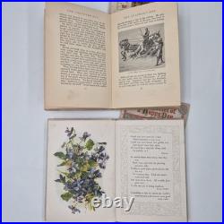 Antique 1800s 1900s Catholic 6 Book Lot Christmas Shepherd Peep Day Happy Day