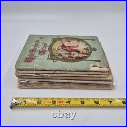 Antique 1800s 1900s Catholic 6 Book Lot Christmas Shepherd Peep Day Happy Day