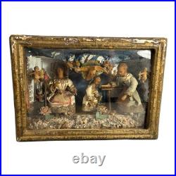 Antique 1800s Christian Religious Young Jesus 3D Diorama Antique 1800s Christian Religious Young Jesus 3D Diorama