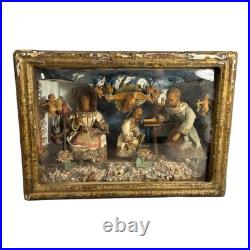 Antique 1800s Christian Religious Young Jesus 3D Diorama Antique 1800s Christian Religious Young Jesus 3D Diorama