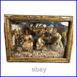 Antique 1800s Christian Religious Young Jesus 3D Diorama Antique 1800s Christian Religious Young Jesus 3D Diorama