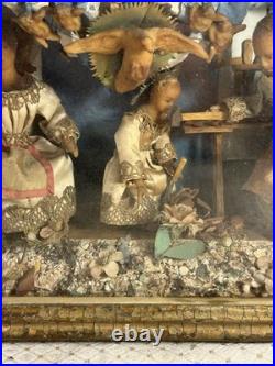 Antique 1800s Christian Religious Young Jesus 3D Diorama Antique 1800s Christian Religious Young Jesus 3D Diorama
