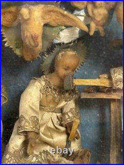 Antique 1800s Christian Religious Young Jesus 3D Diorama Antique 1800s Christian Religious Young Jesus 3D Diorama