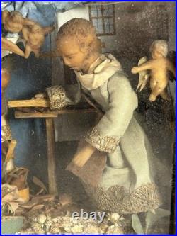 Antique 1800s Christian Religious Young Jesus 3D Diorama Antique 1800s Christian Religious Young Jesus 3D Diorama