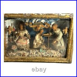 Antique 1800s Christian Religious Young Jesus 3D Diorama Antique 1800s Christian Religious Young Jesus 3D Diorama
