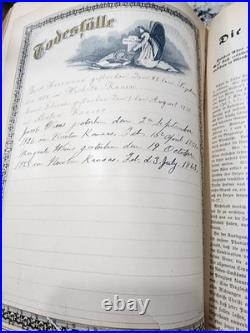 Antique 1800s German Holy Bible Heilige Schrift Holy Leather Lutheran OFFERS