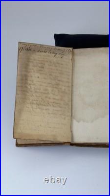 Antique 1827 New Testament- Handwritten American Religious Journal Exceptional