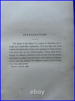 Antique 1848 Rev. Edward E. Hale The Rosary of Illustrations of The Bible