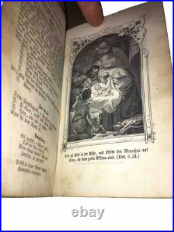 Antique 1860 German Catholic Religious Maria Prayer Book Hardcover Leather VG Antique 1860 German Catholic Religious Maria Prayer Book Hardcover Leather VG