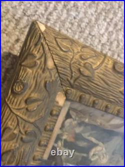 Antique 1877 Jesus Crucifix Religious Catholic Shadow Box Thy Kingdom Come