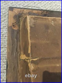 Antique 1877 Jesus Crucifix Religious Catholic Shadow Box Thy Kingdom Come