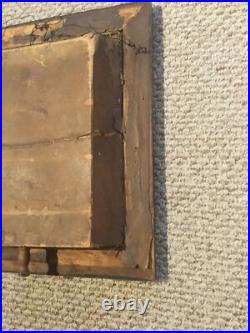 Antique 1877 Jesus Crucifix Religious Catholic Shadow Box Thy Kingdom Come