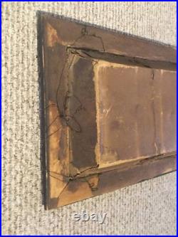 Antique 1877 Jesus Crucifix Religious Catholic Shadow Box Thy Kingdom Come