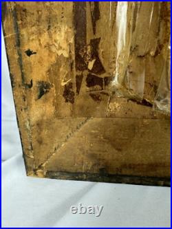 Antique 1877 Jesus Crucifix Religious Catholic Shadow Box Thy Kingdom Come Antique 1877 Jesus Crucifix Religious Catholic Shadow Box Thy Kingdom Come