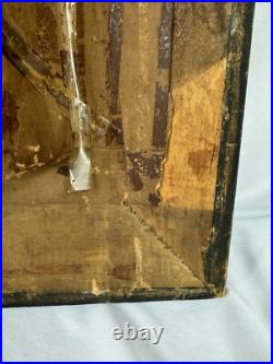 Antique 1877 Jesus Crucifix Religious Catholic Shadow Box Thy Kingdom Come Antique 1877 Jesus Crucifix Religious Catholic Shadow Box Thy Kingdom Come