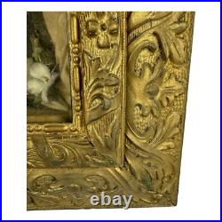 Antique 1877 Jesus Crucifix Religious Catholic Shadow Box Thy Kingdom Come Antique 1877 Jesus Crucifix Religious Catholic Shadow Box Thy Kingdom Come