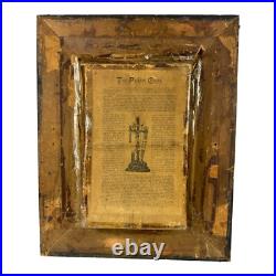 Antique 1877 Jesus Crucifix Religious Catholic Shadow Box Thy Kingdom Come Antique 1877 Jesus Crucifix Religious Catholic Shadow Box Thy Kingdom Come