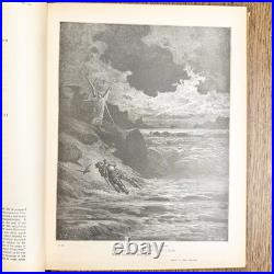Antique 1890 Dante Purgatory & Paradise Book Gustave Dore HC Cassell Illustrated