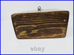 Antique 1890 Religious Catholic Holy Oil Stock Bottle Wood Box Containers & Key