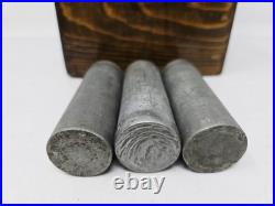 Antique 1890 Religious Catholic Holy Oil Stock Bottle Wood Box Containers & Key