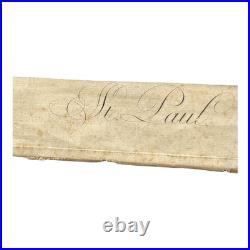 Antique 18th Century Van Dyck Pinx Religious Christian Portrait Print of St Paul Antique 18th Century Van Dyck Pinx Religious Christian Portrait Print of St Paul