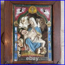Antique 1900's Catholic Shadow Box A Timeless Religious Artifact Antique 1900's Catholic Shadow Box A Timeless Religious Artifact