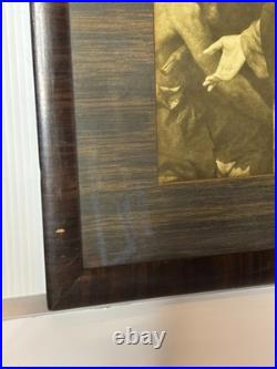 Antique 1900s Framed Christ & The Rich Youth Ruler Religious Print Hoffman 16x20 Antique 1900s Framed Christ & The Rich Youth Ruler Religious Print Hoffman 16x20