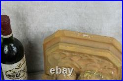 Antique 1900s chalkware religious church wall console angels putti