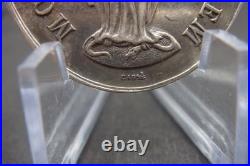 Antique 1901 Silver French Catholic Medal Virgin Mary Congregation des Enfants