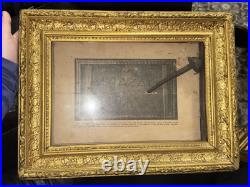Antique 1913 Religious Relic Framed Titulus Crucis Reproduction + Iron Nail Antique 1913 Religious Relic Framed Titulus Crucis Reproduction + Iron Nail
