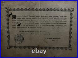 Antique 1913 Religious Relic Framed Titulus Crucis Reproduction + Iron Nail Antique 1913 Religious Relic Framed Titulus Crucis Reproduction + Iron Nail