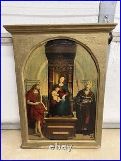 Antique 1923 Medici Society Print Madonna and Child