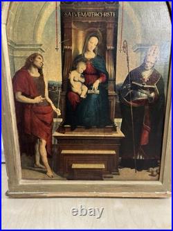 Antique 1923 Medici Society Print Madonna and Child