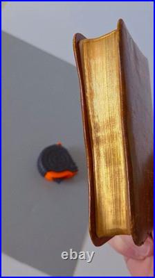 Antique 1924 French Missel de la Vie de Jésus-Christ Leather Gold Gilt Edges