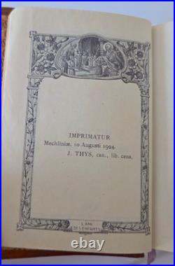 Antique 1924 French Missel de la Vie de Jésus-Christ Leather Gold Gilt Edges