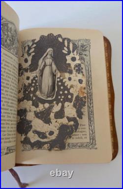 Antique 1924 French Missel de la Vie de Jésus-Christ Leather Gold Gilt Edges