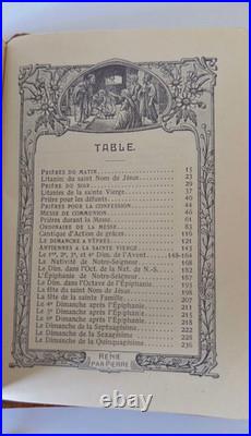 Antique 1924 French Missel de la Vie de Jésus-Christ Leather Gold Gilt Edges