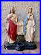 Antique-1928-P-S-CoPA-Chalkware-Alter-Statue-Jesus-Mary-Religious-Heart-15-01-abln