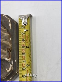 Antique 1930's Sacred Heart Jesus Chalkware Statue 13 Painted Religious Figure