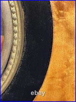 Antique 19th C Miniature Painting On Porcelain Madonna & Child Double Framed