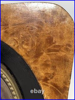 Antique 19th C Miniature Painting On Porcelain Madonna & Child Double Framed